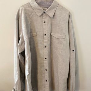 Long sleeved collared button down pd&c shirt